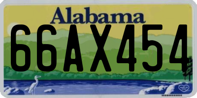 AL license plate 66AX454