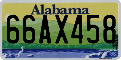 AL license plate 66AX458
