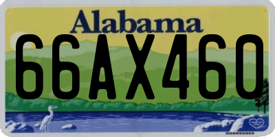 AL license plate 66AX460