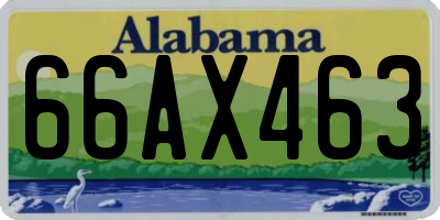 AL license plate 66AX463