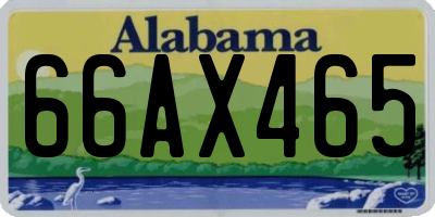 AL license plate 66AX465