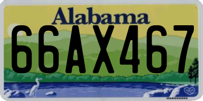 AL license plate 66AX467