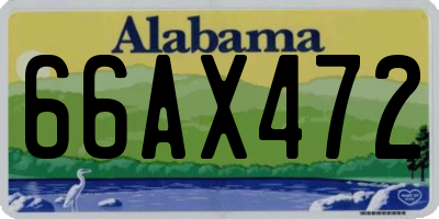 AL license plate 66AX472