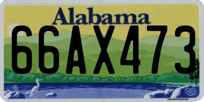 AL license plate 66AX473