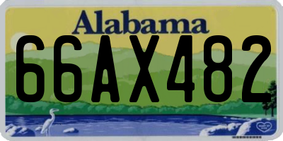 AL license plate 66AX482