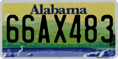 AL license plate 66AX483