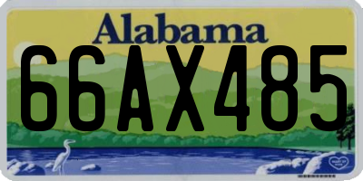 AL license plate 66AX485