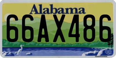 AL license plate 66AX486