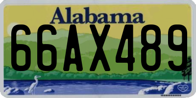 AL license plate 66AX489