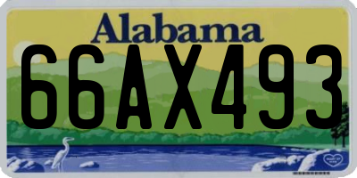 AL license plate 66AX493