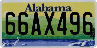 AL license plate 66AX496
