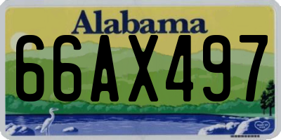 AL license plate 66AX497