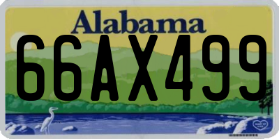 AL license plate 66AX499