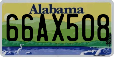 AL license plate 66AX508
