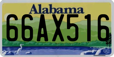 AL license plate 66AX516