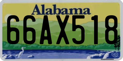 AL license plate 66AX518