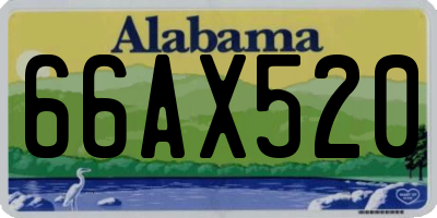 AL license plate 66AX520