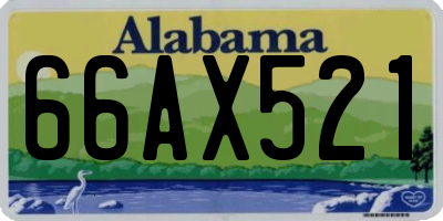 AL license plate 66AX521