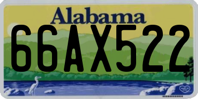 AL license plate 66AX522
