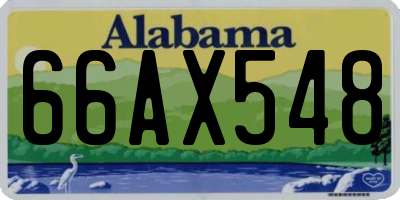 AL license plate 66AX548