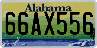 AL license plate 66AX556