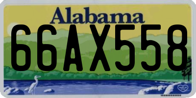 AL license plate 66AX558