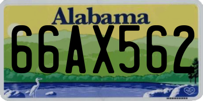 AL license plate 66AX562