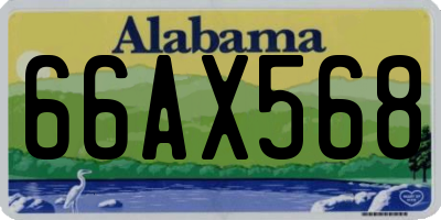 AL license plate 66AX568