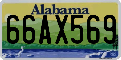 AL license plate 66AX569