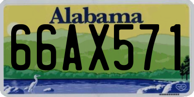 AL license plate 66AX571