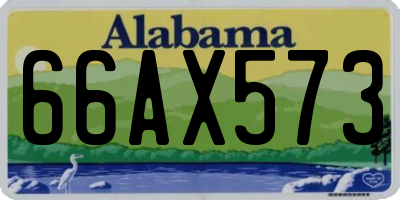 AL license plate 66AX573