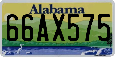 AL license plate 66AX575