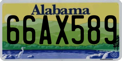 AL license plate 66AX589