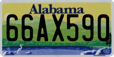 AL license plate 66AX590