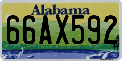 AL license plate 66AX592