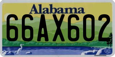 AL license plate 66AX602