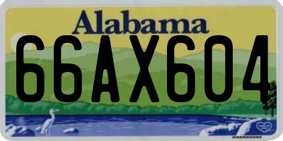 AL license plate 66AX604