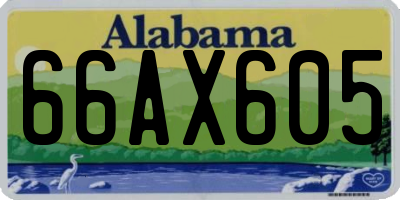 AL license plate 66AX605