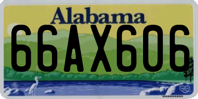 AL license plate 66AX606