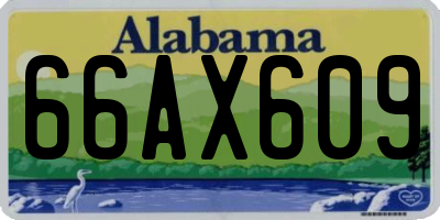 AL license plate 66AX609