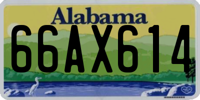 AL license plate 66AX614