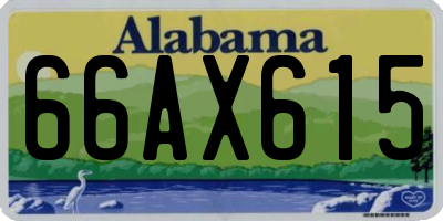 AL license plate 66AX615
