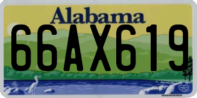 AL license plate 66AX619