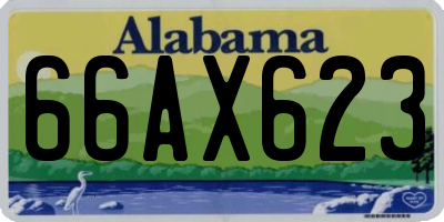 AL license plate 66AX623
