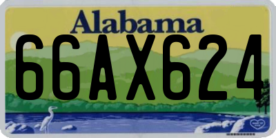 AL license plate 66AX624