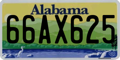 AL license plate 66AX625