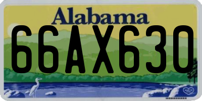 AL license plate 66AX630