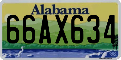 AL license plate 66AX634