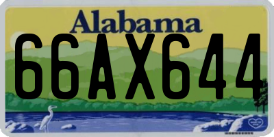 AL license plate 66AX644