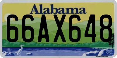 AL license plate 66AX648